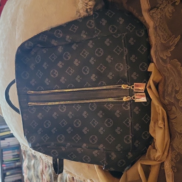 Designer like duo med back pack cross berry black matching pouch dust cover - Picture 1 of 11